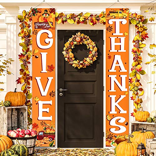 Blulu Welcome Fall Harvest Decorative Porch Sign Autumn Door Sign Pumpkin Maple Leaf for Fall Party  - //coolthings.us