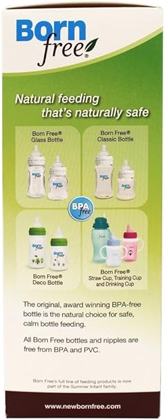 born free natural feeding glass bottle