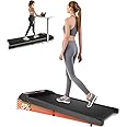 Walking Pad Treadmill, Under Desk Walking Mat with Incline for Home and Office, 2.5HP Low Noise Treadmill with Remote Control, Compact Design Walking Jogging Running Machine