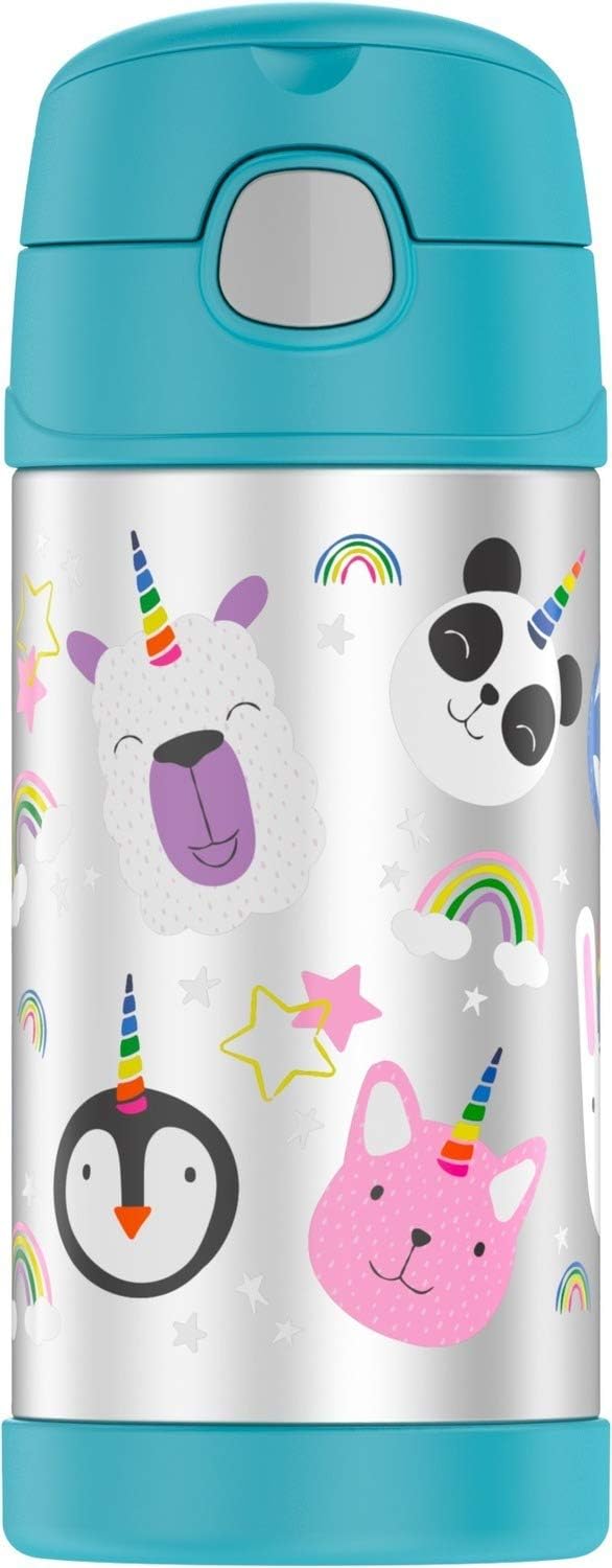 Thermos Funtainer 12 Ounce Bottle, Magical Rainbow Unicorn