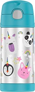Thermos Funtainer 12 Ounce Bottle, Magical Rainbow Unicorn