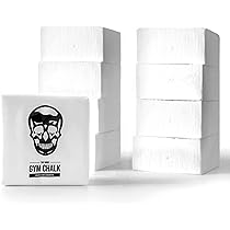 Tintoke Gym Chalk – 8 Pack Magnesium Chalk Blocks (9x9x4.5cm), Non-Slip Grip For Weightlifting, Gymnastics, Rock Climbing