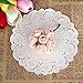 DECORA 180 Pieces White Round Paper Lace Doilies for Birthday Party and Wedding Tablewear Decoration 3.5inch,4.5inch,5.5inch
