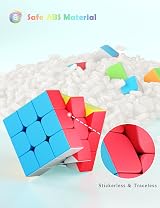 ROXENDA Speed Cube Set 2x2 3x3 Stickerless Original Fast Cube with Guide view 9