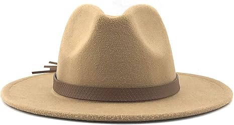 Amazon Co Jp ワイドブリム秋のtrilby Capsの女性の男性のファッショントップハットジャズキャップ冬 のパナマ帽子ビンテージfedorasのメンズマフィア帽子56 60cm 色 Light Khaki サイズ 58 61cm ホーム キッチン