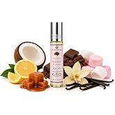 Al Rehab Choco Musk Marshmallow &ndash; Sweet Chocolate-Vanilla Concentrated Perfume Oil Roll-On for Unisex, 0.2 Ounce / 6ml