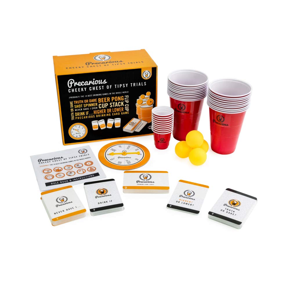 Precarious Cheeky Chest of Tipsy Trials – 10 of the world’s best drinking games with the twist