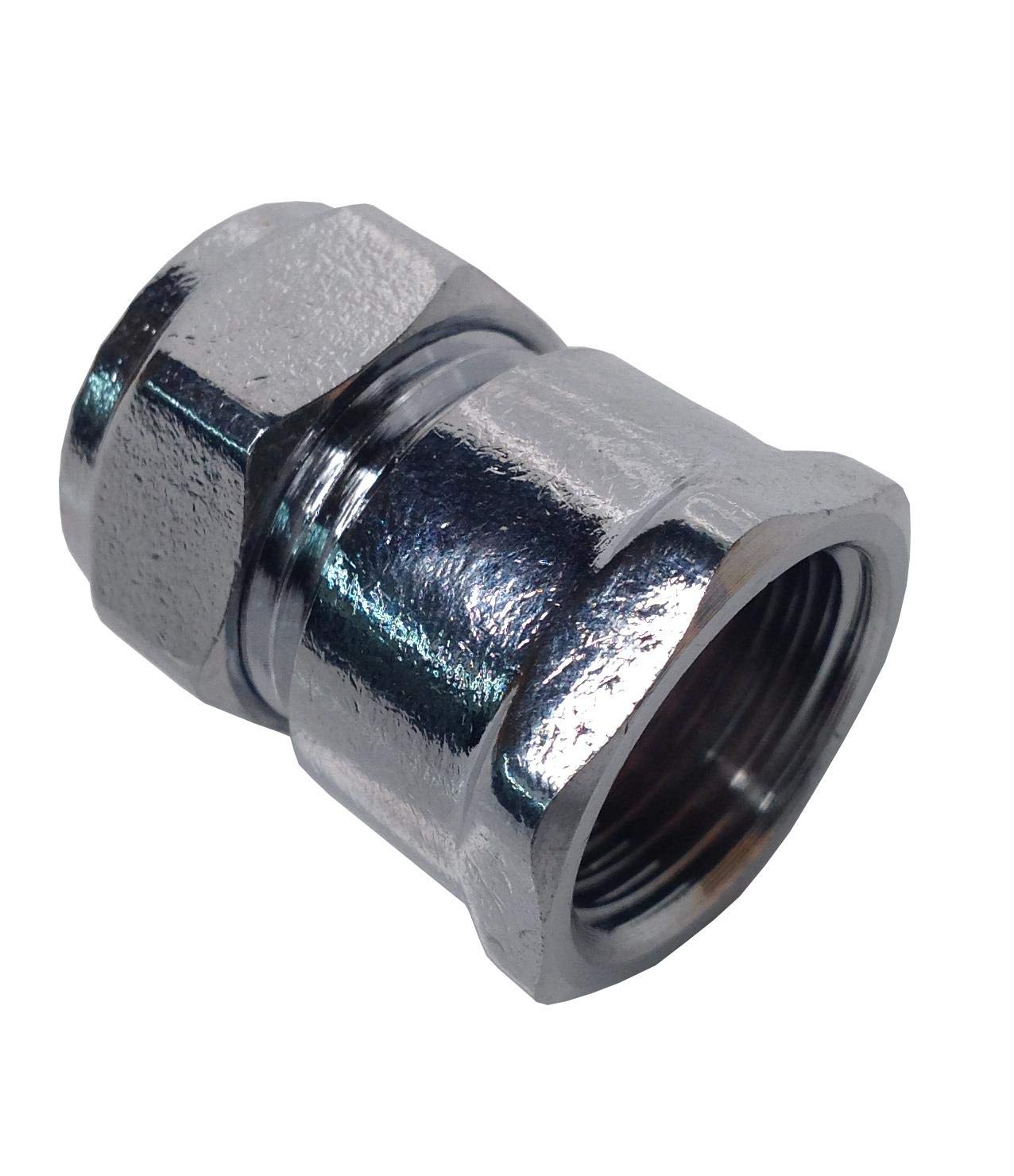 22mm x 3/4 Inch BSP Female Chrome Adaptor - Pack of 2