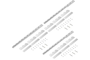 Acepunch 9 pcs Strip Curtain Hardware PVC Universal Mount Hanger Easy to Install Precision Mounting Brackets for Plastic Vinyl Strips - 4.43FT AP1450