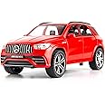 WAKAKAC 1/32 Scale Diecast Car Model Benz AMG GLE 63S SUV Toy Car Pull Back with Light and Sound Toy Vehicles for Girls Boys Gift(Red)
