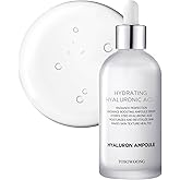 TOSOWOONG Hyaluronic Acid Ampoule, Hydrating Glow and Skin Barrier Protection, Anti-Aging Face Serum for Dry Skin, Korean Skincare Beauty Products, 100ml, 3.38 fl. oz.