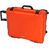 NANUK 950 Hard Case with Cubed Foam – Waterproof Travel Camera Hard Case with Wheels, 22.8” x 18.3” x 11.7”, Dustproof and Impact-Resistant, Ideal for Heavy Loads – Orange