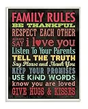 Stupell Industries Family Rules Chalkboard Style