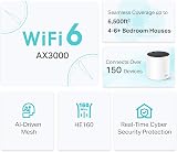 TP-Link Deco X55 3-Pack AX3000 WiFi 6 Mesh System AI-Driven Seamless Coverage view 2