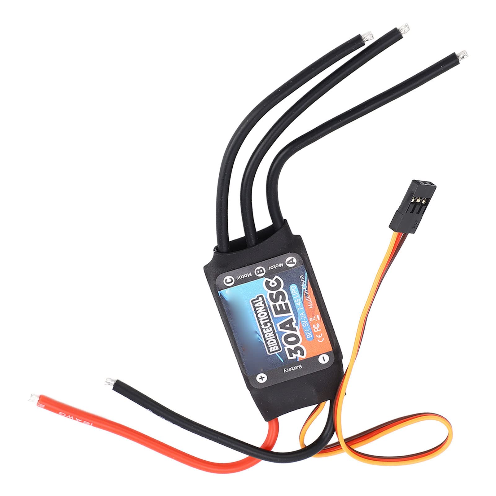 SUNGOOYUE Bidirectional 30A Brushless ESC, Two Way Electric Speed Controller for Car Boat Underwater Propeller