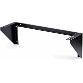 StarTech 3U Vertical Wall-Mount Rack Bracket, 19in, 150lb, TAA (RK319WALLV) | Open-frame L-shaped rack bracket for data, AV, IT and computer equipment, EIA-310, Any depth, 68kg