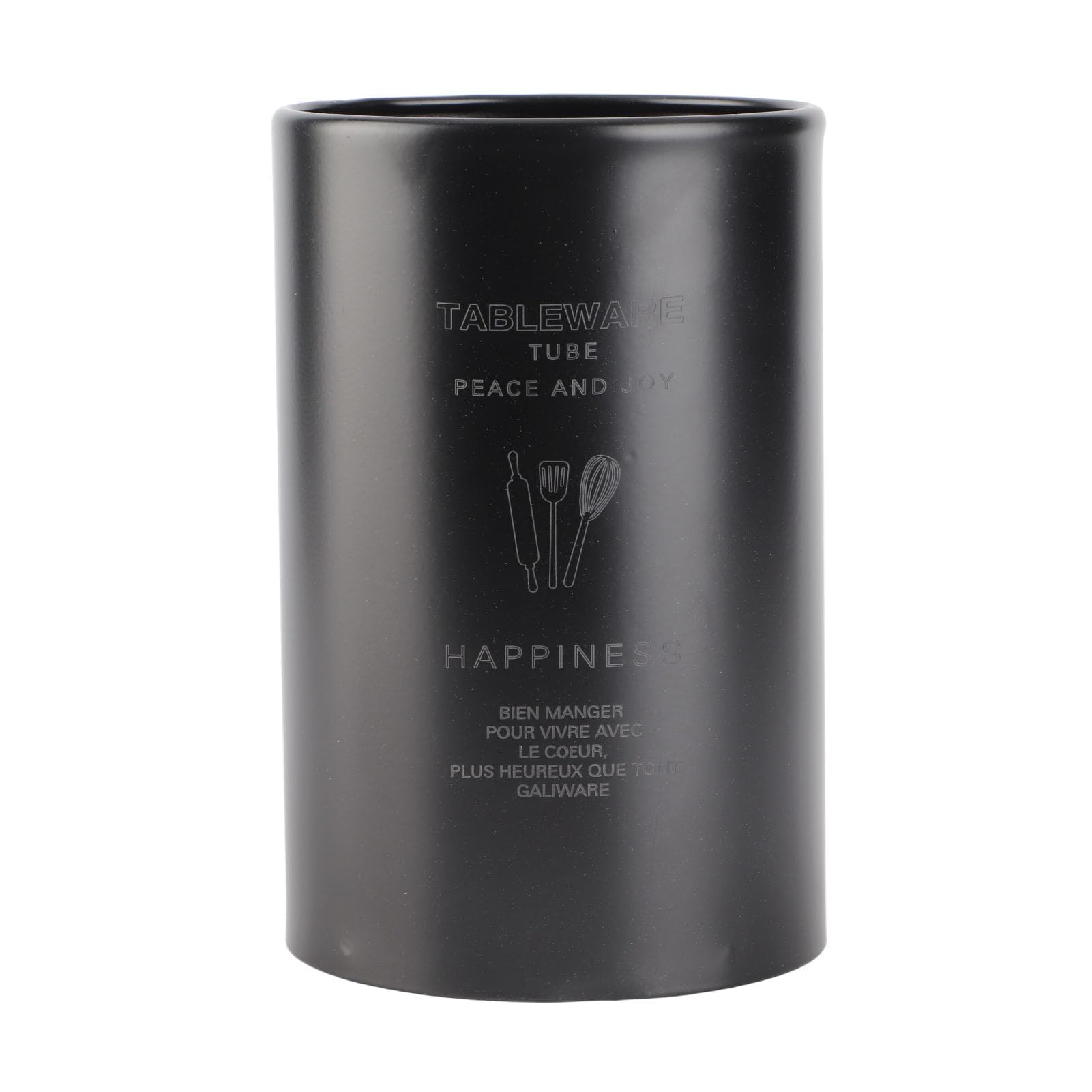 HERCHR Black Utensil Holder Caddy,Cutlery Holder Kitchen Utensils Holder 3.94×5.12in Stainless Steel Kitchen Utensil Holder Cutlery Drainer Cutlery Basket for Forks Knives and Spoons