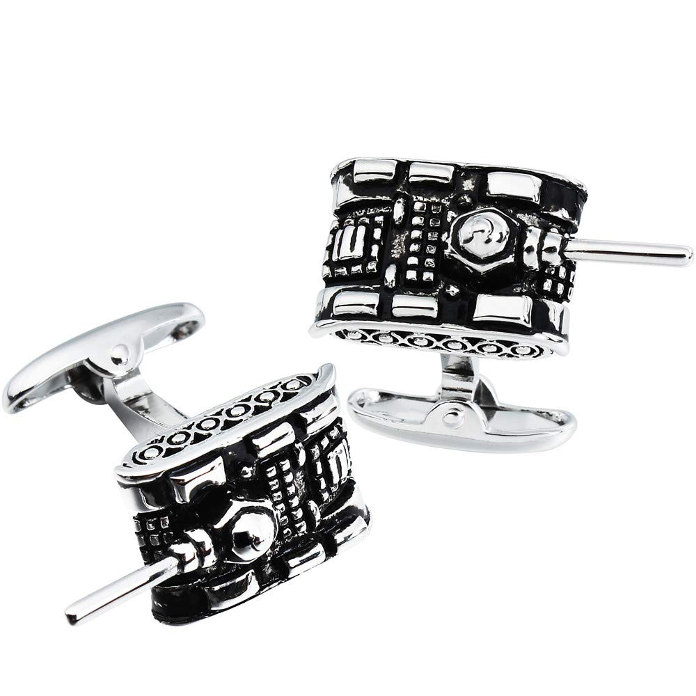 HAWSON Novelty Cufflinks fo Men Cuff Button for French Cuff Shirt - Multiple Designs (tank)