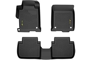 PIT66 Floor Mats Cargo Liners Compatible with Honda Accord Sedans 2013-2017 (Heavy Duty) 3-Piece Premium All Weather Automotive TPE Liners alfombras para carro