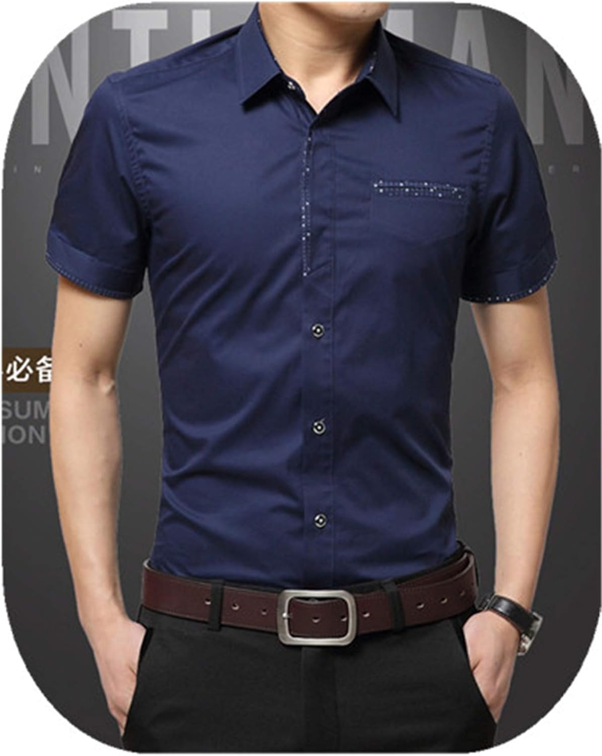 dress shirt and cardigan