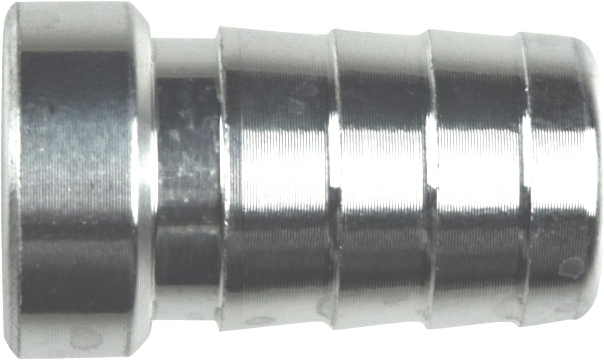 ICT Billet 1/2" Aluminum Weld Barb - Weldable Fitting Nipple .5" Hose Hose Bung Reservoir Radiator Connector Fluid Designed & Manufactured in the USA Bare AN617-08