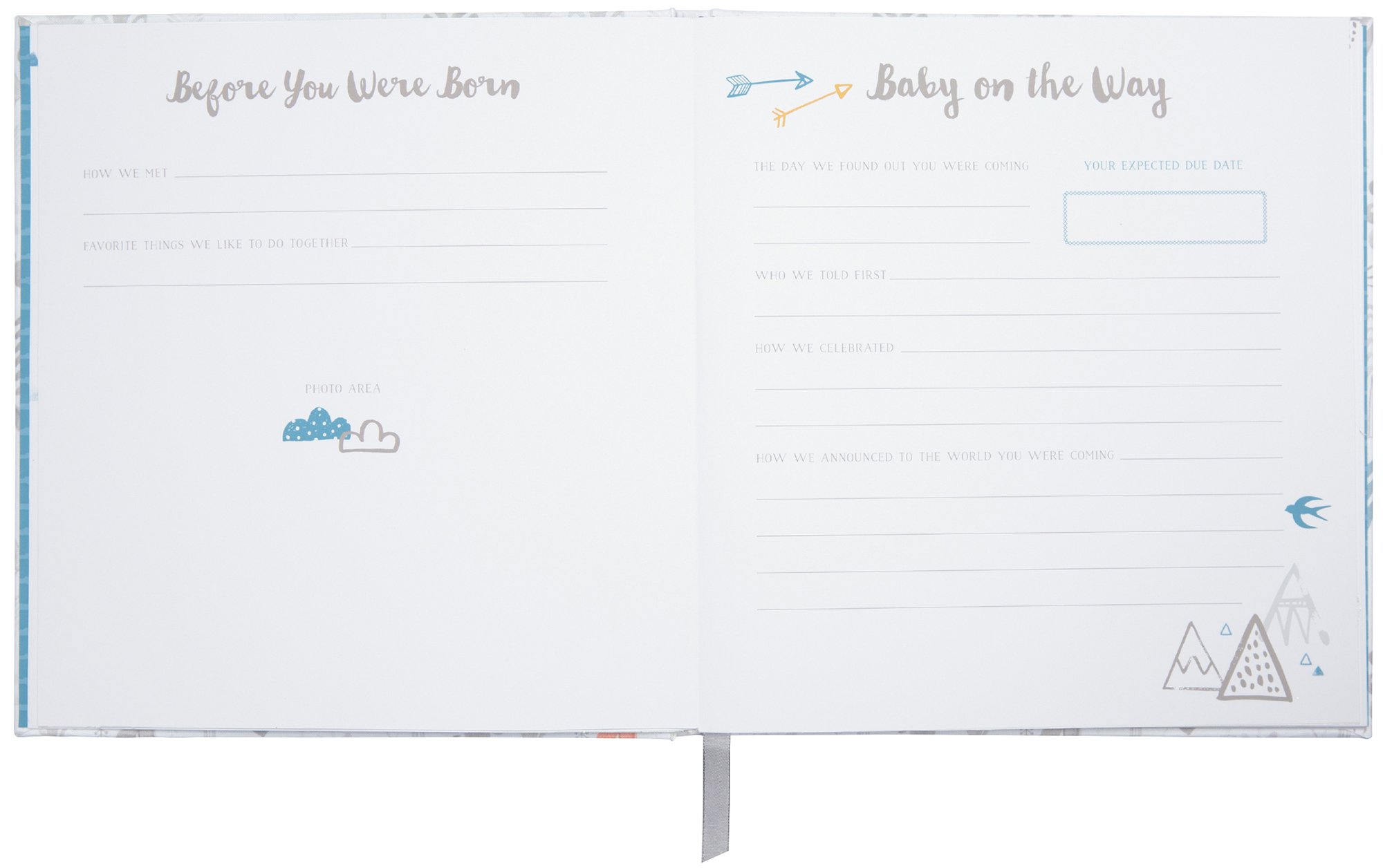 C.R. Gibson Little Man Perfect-Bound Memory Book for Newborn and Baby Boys, 9.5