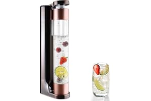 spoonlemon Soda Maker, Sparkling Water Maker with 800ml BPA Free Bottle, Soda Streaming Machine for Juice and Cocktail Drink, Compatible with Any Screw-in 60L CO2 Exchange Carbonator (NOT Included)