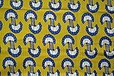African Print- Ankara Fabric Clothing Designs - Material For Fashion, Dress, Skirt, Shirt, Jewelry, Bags, Shoes -Styles With Patterns Of Prints . Mushroom -6 Yards. Lifetime Guaranteed.