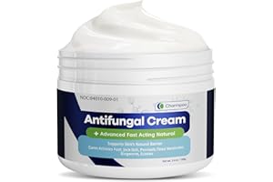 CHARMPOO Anti fungal Cream for Skin: 3-in-1 Antifungal Cream Advanced Fast Acting Formula for Feet Body Groin - Athletes Foot Treatment and Jock Itch Ringworm Treatment for Humans 3.4 oz (100g)