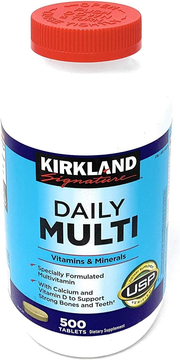 Daily Multi Vitamins & Minerals 500 Tablets Kirkland Signature™: Health & Personal Care