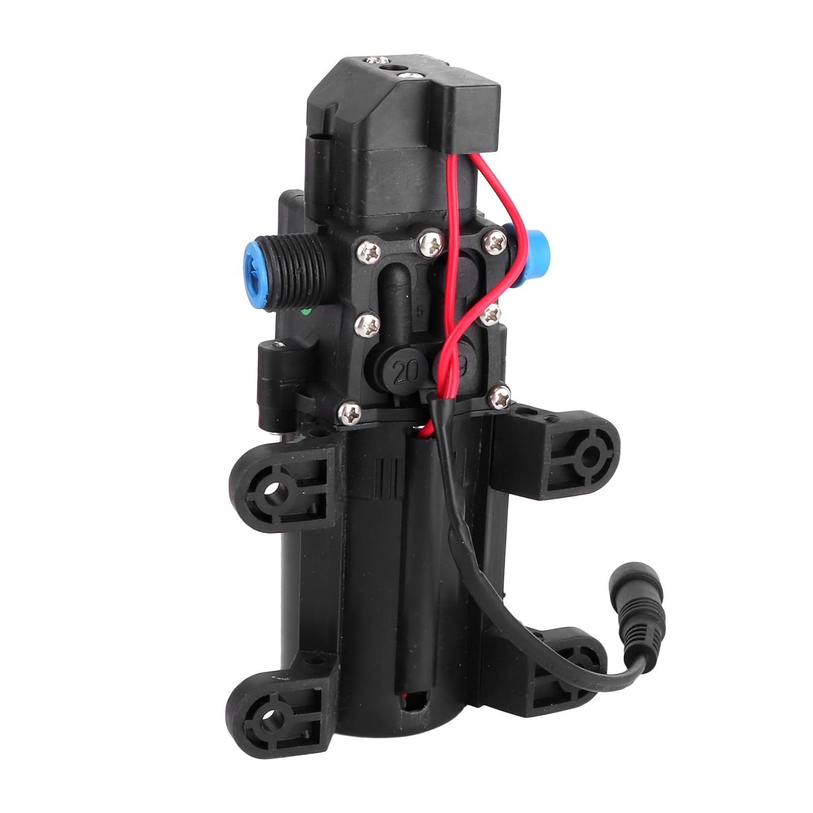 Qiilu 12V Washing Pump Kit, 12V 80W Portable 130PSI High Pressure Washer Hose Kit Car Powerful Wash Cleaner