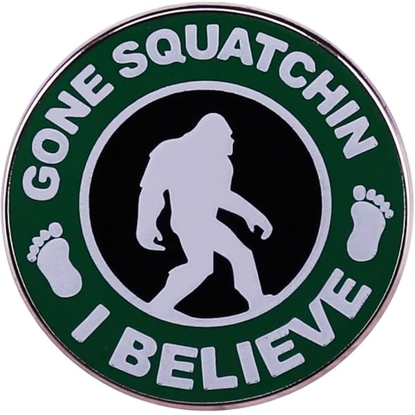 US Bigfoot Forest Service Sasquatch Enamel Pin - Funny Cryptid Gift For Outdoor Lovers