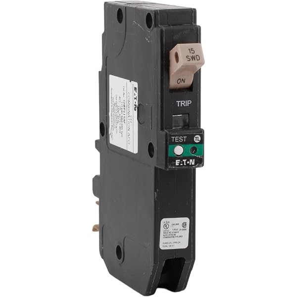BR Type Breaker Eaton BR Arc Fault Circuit Breaker - 2-Pole 15 Amp 120 ...