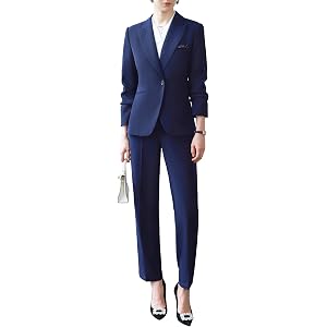 ResChic Women's Suit 2 Piece Pant Suit Set, Business Suit for Women | Wrinkle-Resistant Pant Suits for Women Dressy with Butt