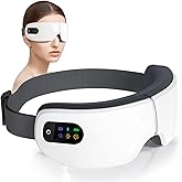ZZR SEVEN Eye Massager with Heat, 7 Heating and Vibration Modes, Eye Mask, Birthday Gifts for Women, Men, Friend, Mom and Dad, Sleep Mask for Relax, Migraine Relief, Improve Sleep, White