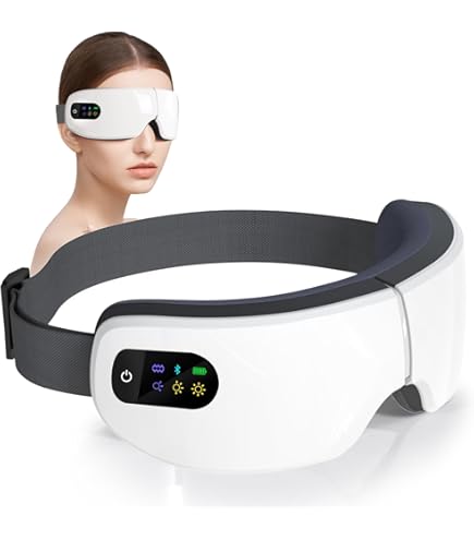 Amazon.com: PATINS 4D Smart Airbag Vibration Electric Eye Massager Air  Pressure Hot Compress LED Display Eye Care Device : Health & Household