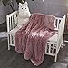 Chanasya Premium Solid Faux Long Fur Throw Blanket - Soft, Fuzzy Throw Blanket - for Bed or Couch - 50