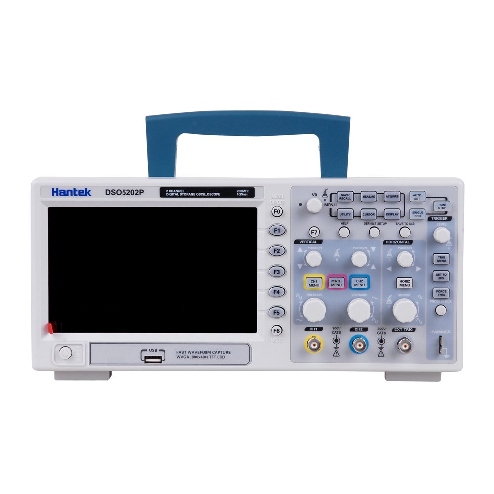 Wosontel Probe Hantek DSO5202P Digital Oscilloscope Oszilloskope 200MHz 1Gs 2CH LCD 7" TFT DE
