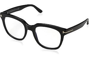 Tom Ford Blue Block Eyeglasses TF5537B 001 Black 52mm FT5537