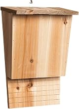 Sionhiuo Large Wooden Bat Box Nesting Shelter Outdoor Hanging House With view 7
