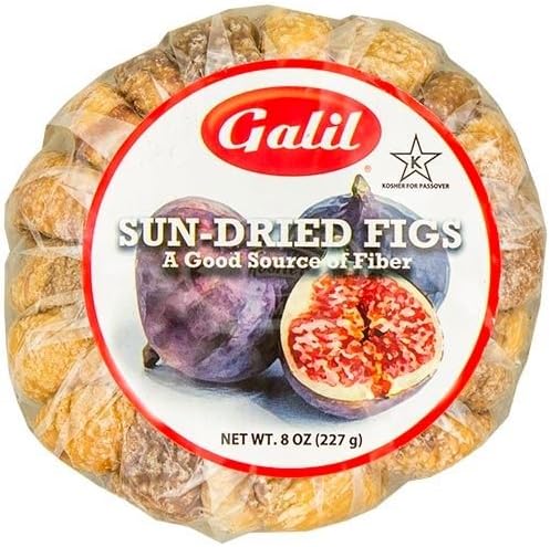 Galill Sun Dried Figs Kosher For Passover - Good Source of Fiber - Pack of 3