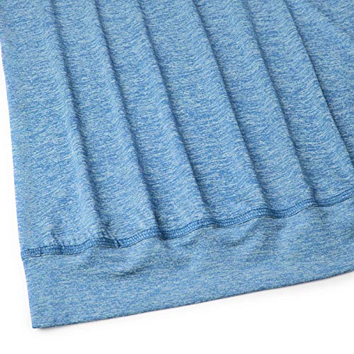 Helloacc Yoga Tank Tops for Women Plus Size,Sleeveless Workout Shirts Fashion Oversize Gym Tops for Juniors T Shirts Ladies Running Comfy Soft Tunic Tees Business Casual Clothing Baggy Sporty XXL Blue - Thumbnail 4