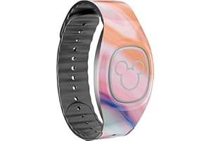 Design Skinz Magical Coral Marble V5 - Skin Decal Vinyl Full-Body Wrap Kit Compatible with The Disney MagicBand 2.0 (Disney MagicBand 2.0 Not Included)