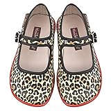 Hot Chocolate Design Mini Chocolaticas Leopard Girls Mary Jane Flat