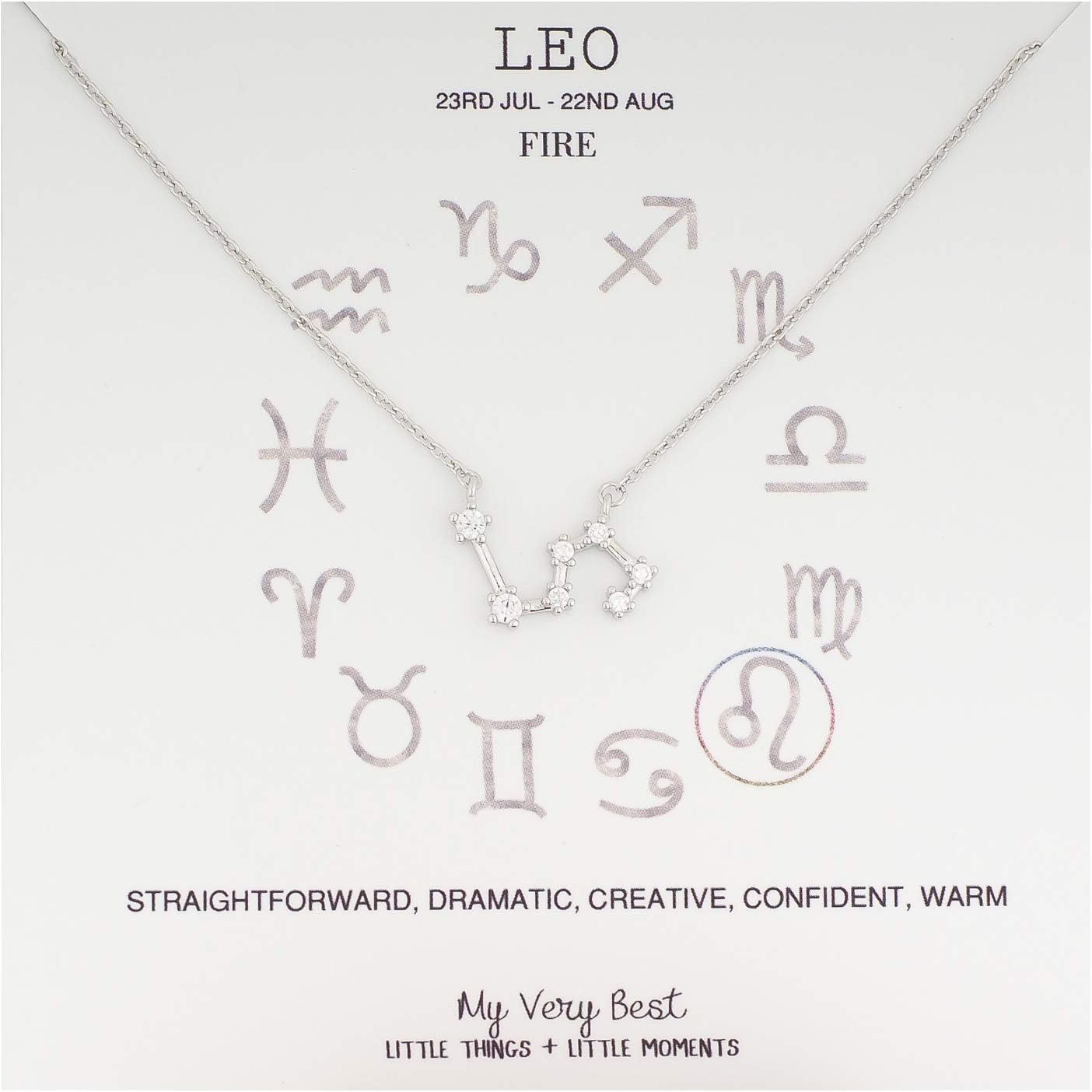 My Very Best Horoscope Constellation Zodiac Sign Necklace