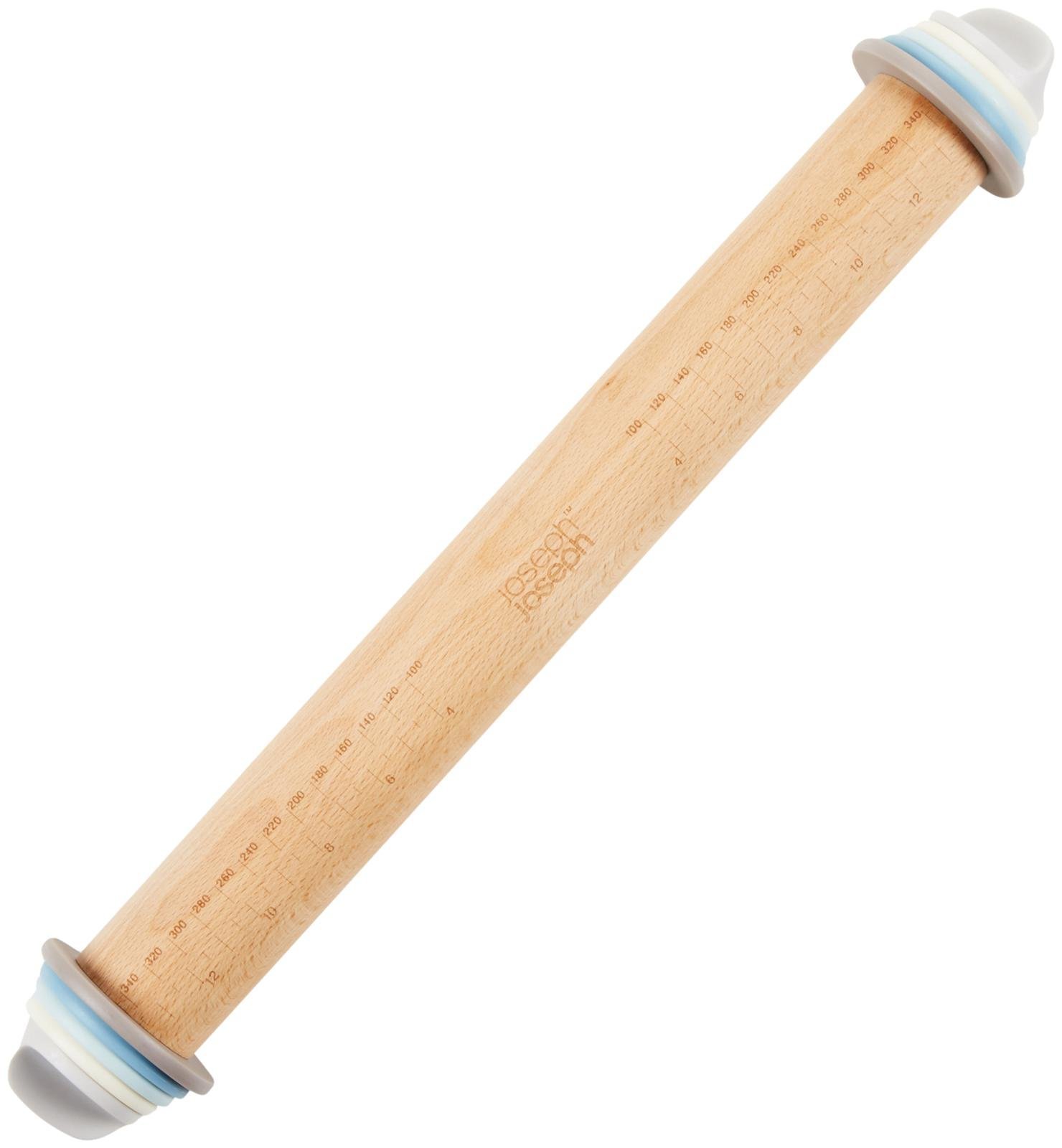 Joseph Joseph 20036 Adjustable Rolling Pin - Pastel, 13.6" x 1.75" x 1.75"