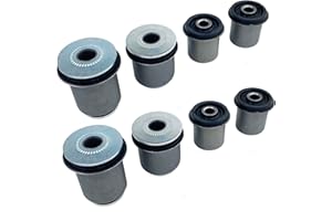 Cheriezing Front Upper & Lower Control Arm Bushing Kit Compatible with Select Toyota Models 2000-2006 Tundra,2001-2007 Sequoia 2WD 4WD Replace# 48632-34010, 48654-34010, 48655-34010 Set of 8