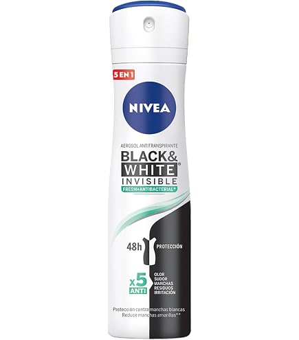 Amazon.com : Nivea Spray Deodorant Black & White Invisible Silky