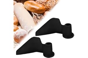 MGMOOA 2-Pack CBK-110KP Bread Maker Kneading Paddle for Cuisinart Bread Maker Machine, Stainless Steel Non Stick Bread Machine Paddle Mixing Kneading Blade Replacement Also Fits for Most Bread Makers (Black)