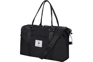 WOOGWIN Waterproof Weekender Bags for Women Large Travel Overnight Carry on Workout Duffle Bag for Gym Beach Swim With Wet Pocket